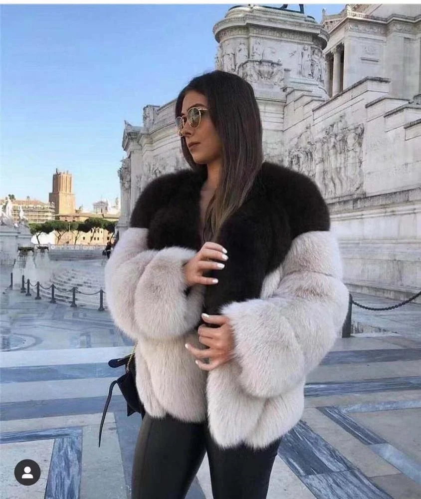 Women faux fur coats faux fur jacket new design fur coat Factory price Shenzhen Lily Cheng