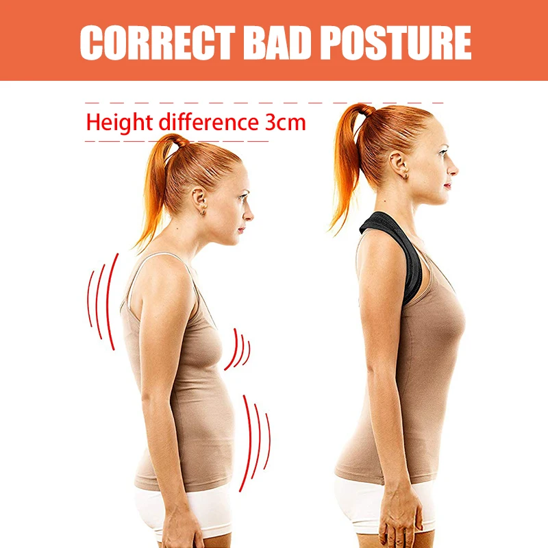 Back belt Support Posture Correct Belt Shoulder Back Support Waist Belt for man and woman