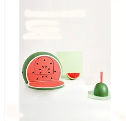 Wholesale watermelon shape fully enclosed cat toilet pet closed cat litter box