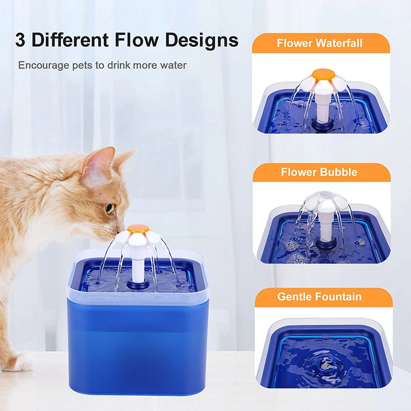 Electric LED Smart Automatic Drinking Water Dispenser Pet Water Feeder Water Fountain for Cats Dogs