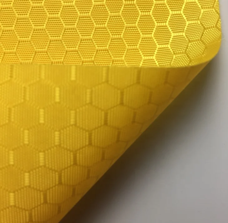 pu coated diamond football polyester oxford fabric