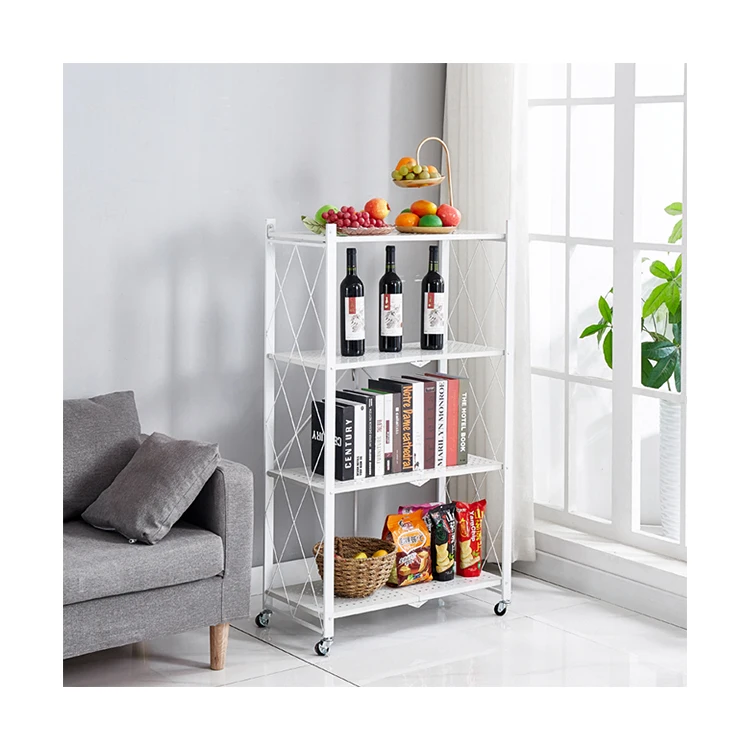 iron shelf storage rack shelves racking foldable steel bathroom home metal vegetable kitchen rotating storage racks organizer
