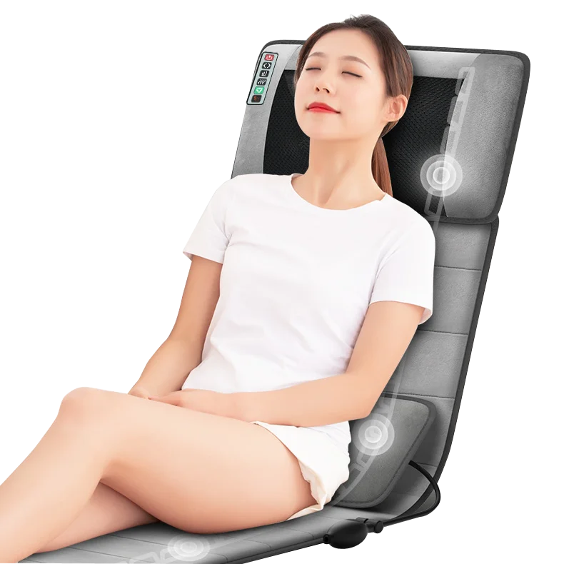 2022 Top Sales Massage Bed Mattress With Neck Kneading Full Body Vibration Heat Therapy Body Care Massage Mat