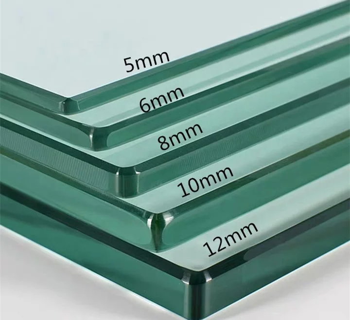 Customized Clear Float Tempered Glass For Building Staircase Greenhouse Bathroom 6mm 8mm 10mm 12mm