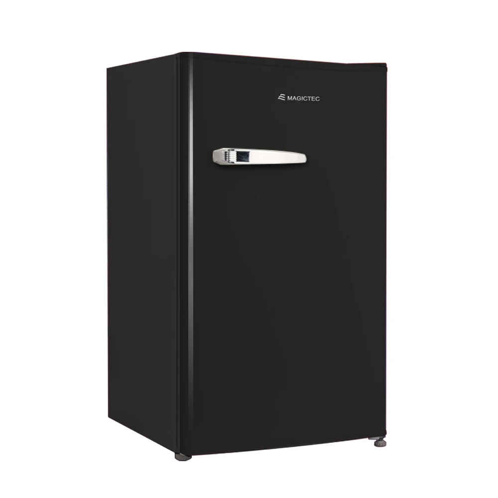 92L Retro Mini Compact Fridge OEMODM Compressor Refrigeration Single Door Home Refrigerator for Kitchen Living Room Bedroom