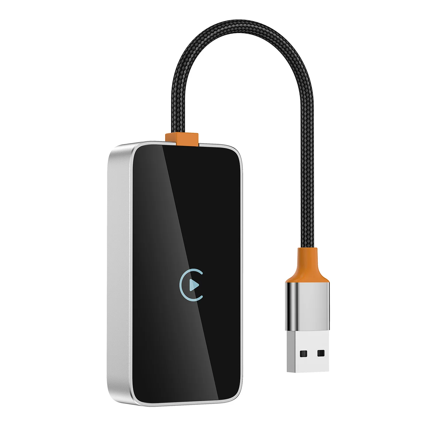 Tempered Glass Aluminum Alloy Ultra Light Mini Wireless Carplay Adapter Universal Carplay Portable Wireless Car Play Adapter