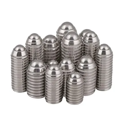 Metric Thread M3 M4 M5 M6 M8 304 Stainless Steel Spring Ball Actuator Screw Beads Positioning Screws Spring Plunger