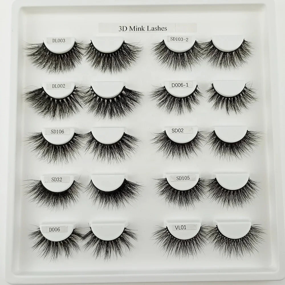 
mink eyelash vendor 3D 5D wholesale privade label with custom packing wispy siberian mink eyelashes 