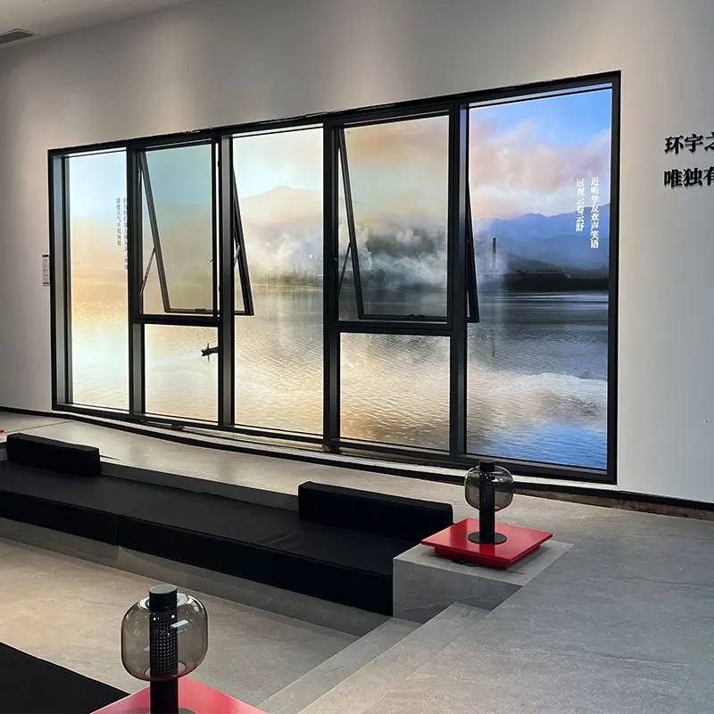 Customized Double Glass Impact Awning Windows Interior Blind Casement Window