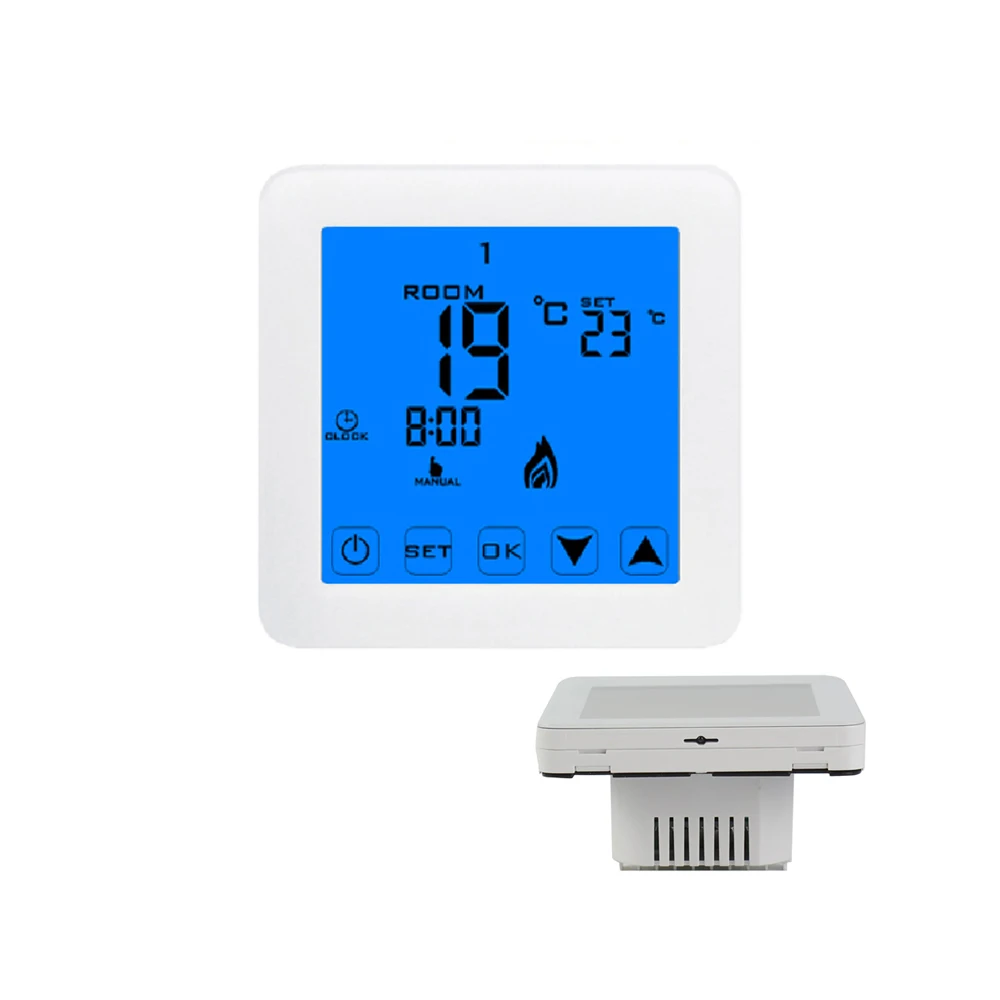 HY08BW DEM/ODM популярный zigbee Умный Цифровой термостат Wi-Fi 599008 нагреватель переменного тока климат-контроль новый для