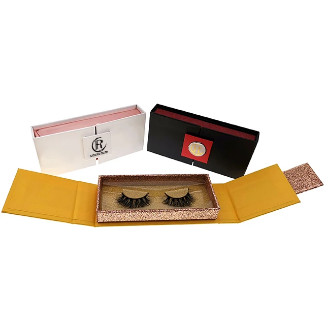 3D REAL Mink eyelash lash packaging box custom best false eyelashes
