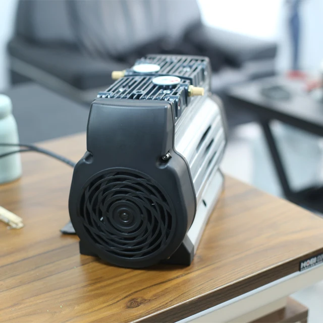 Pengyou 4.5kw 800L Ultra Silent Medical Dental Bus Piston Oil Free Air Compressor Pump For Sale