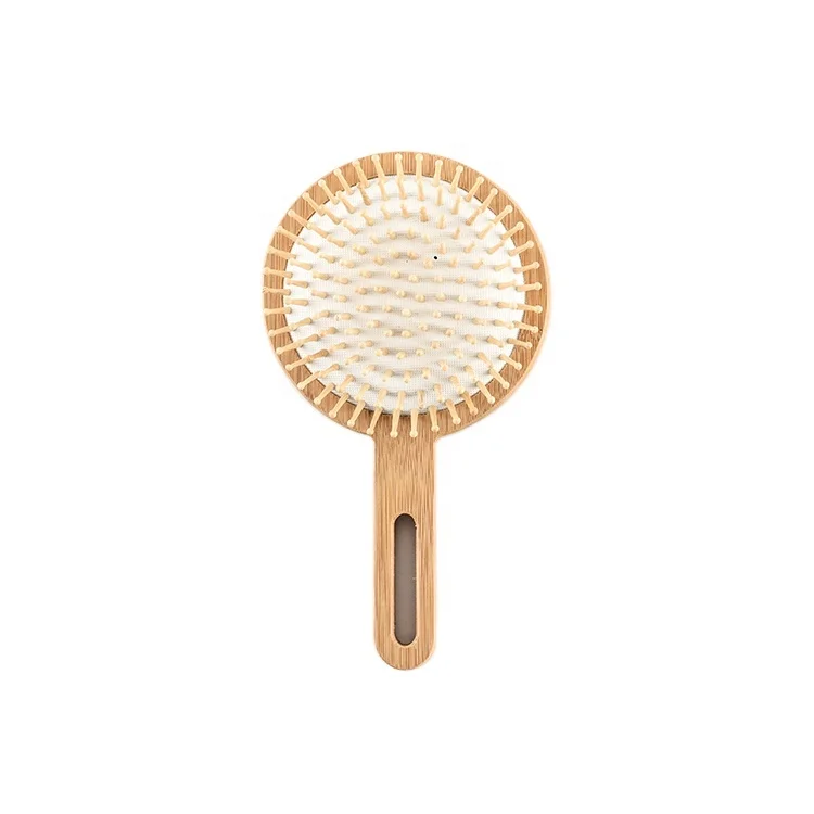 2021 new arrival private label paddle brush wholesale paddle brush hair care white bamboo hairbrush