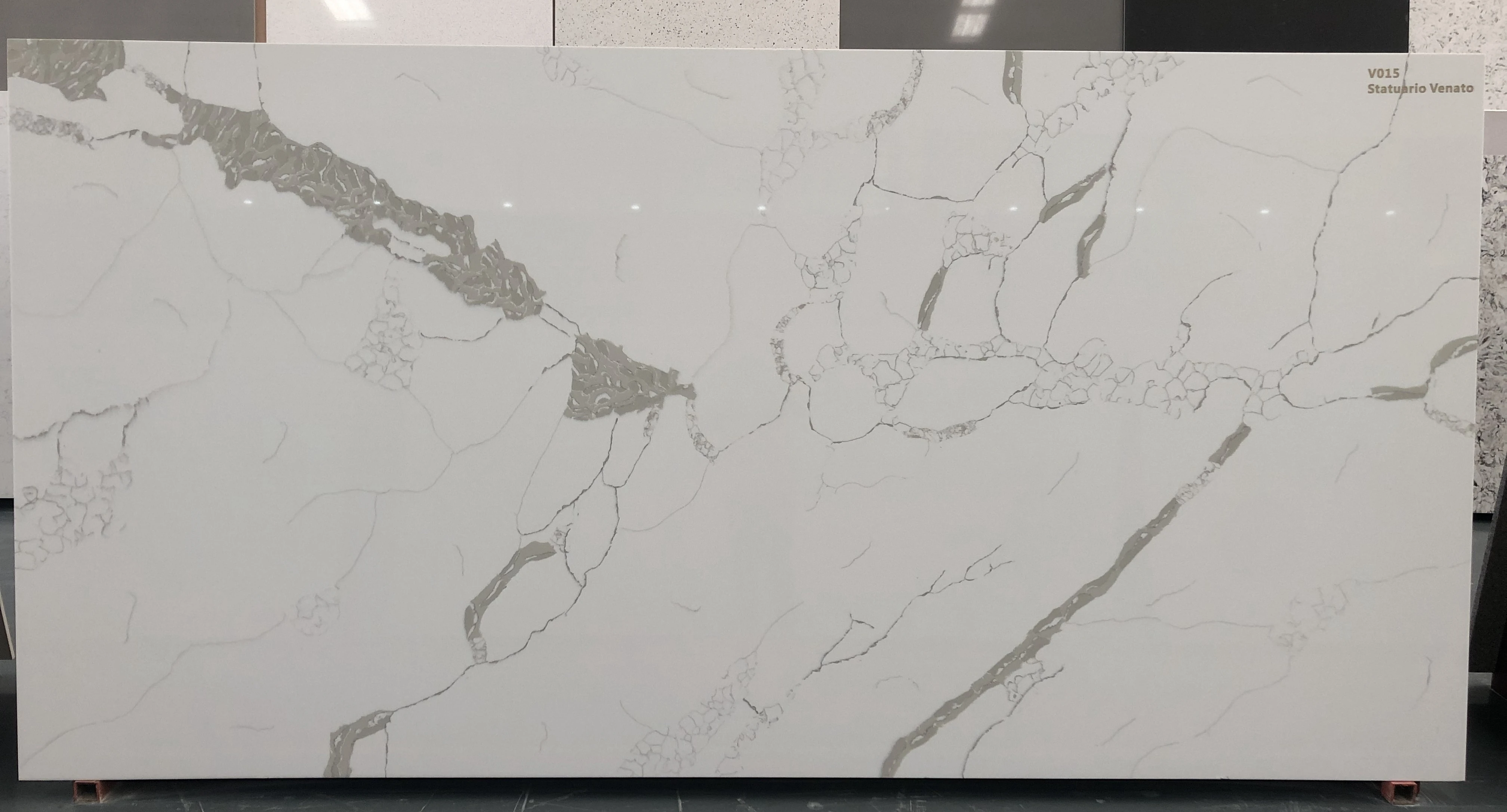 quartz slabs Statuario Venato calacatta artificial quartz stone for kitchen Counter Tops White Quartz Stone Slabs