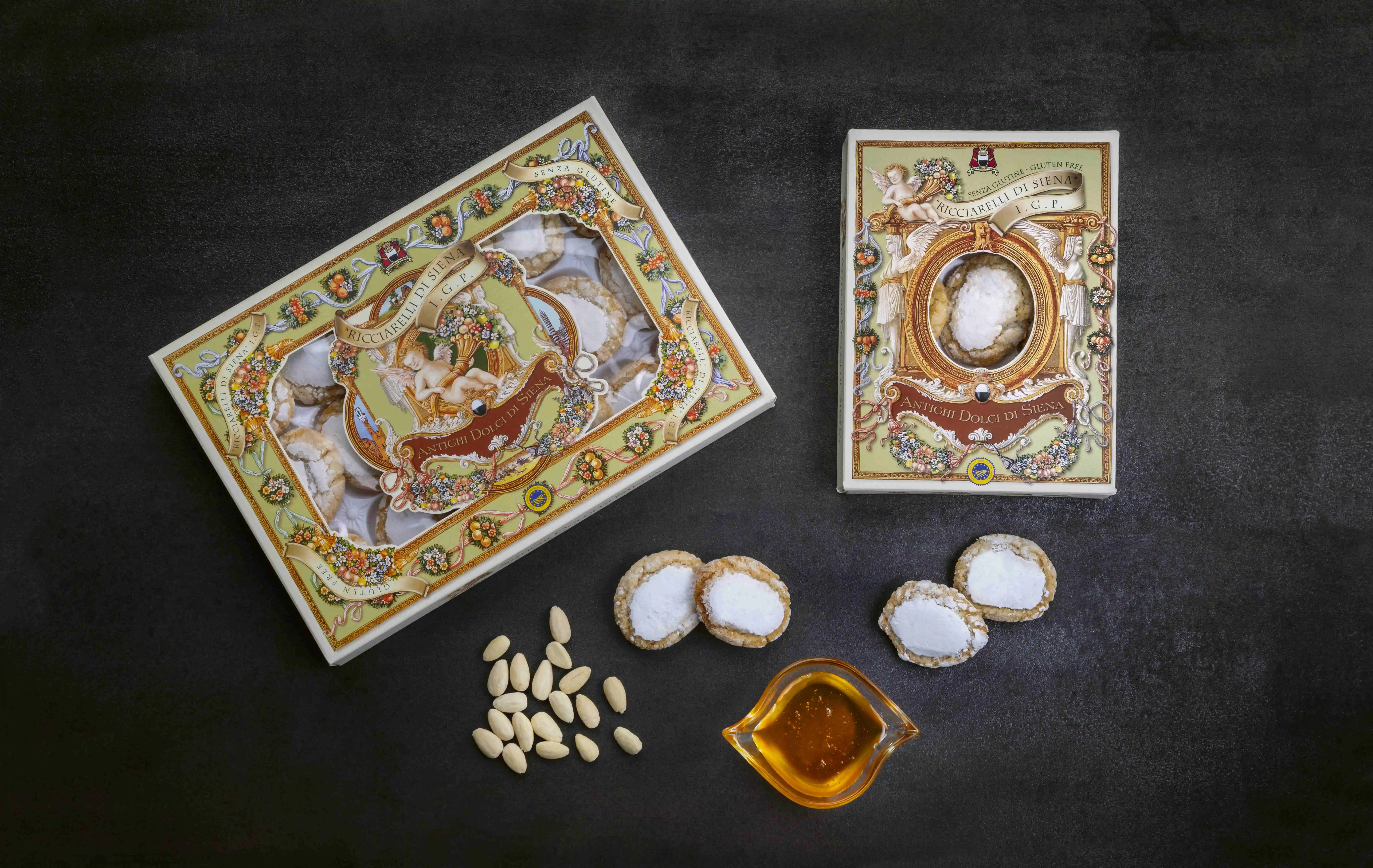 Made In Italy Tuscany Siena Ricciarelli Amaretti Soft Almond Pastries Made Of Almond Dough Egg White Sugar Honey