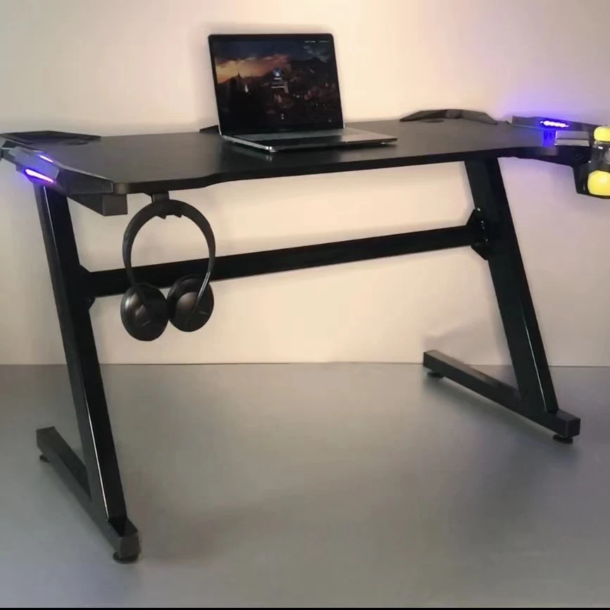 Лидер продаж 2020 игровой компьютерный стол «Z» со светодиодной подсветкой для офиса и геймера