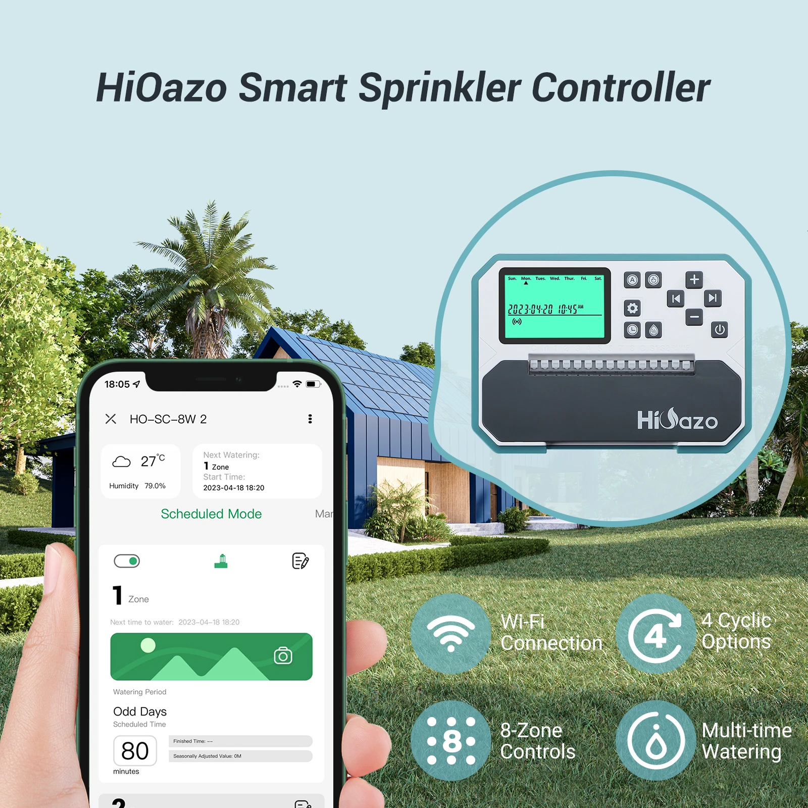 HO-SC-8W automatic irrigation system controller
