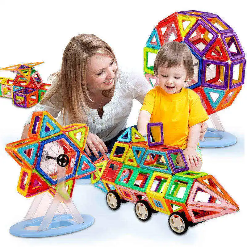 High quality educational 168pcs marble run 3d magic magnetic building tiles