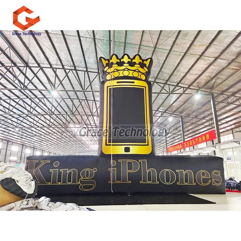 15ft Giant Brand Inflatable Billboard Advertising Inflatable Logos Inflatable Mark Signs for Shop Promotional