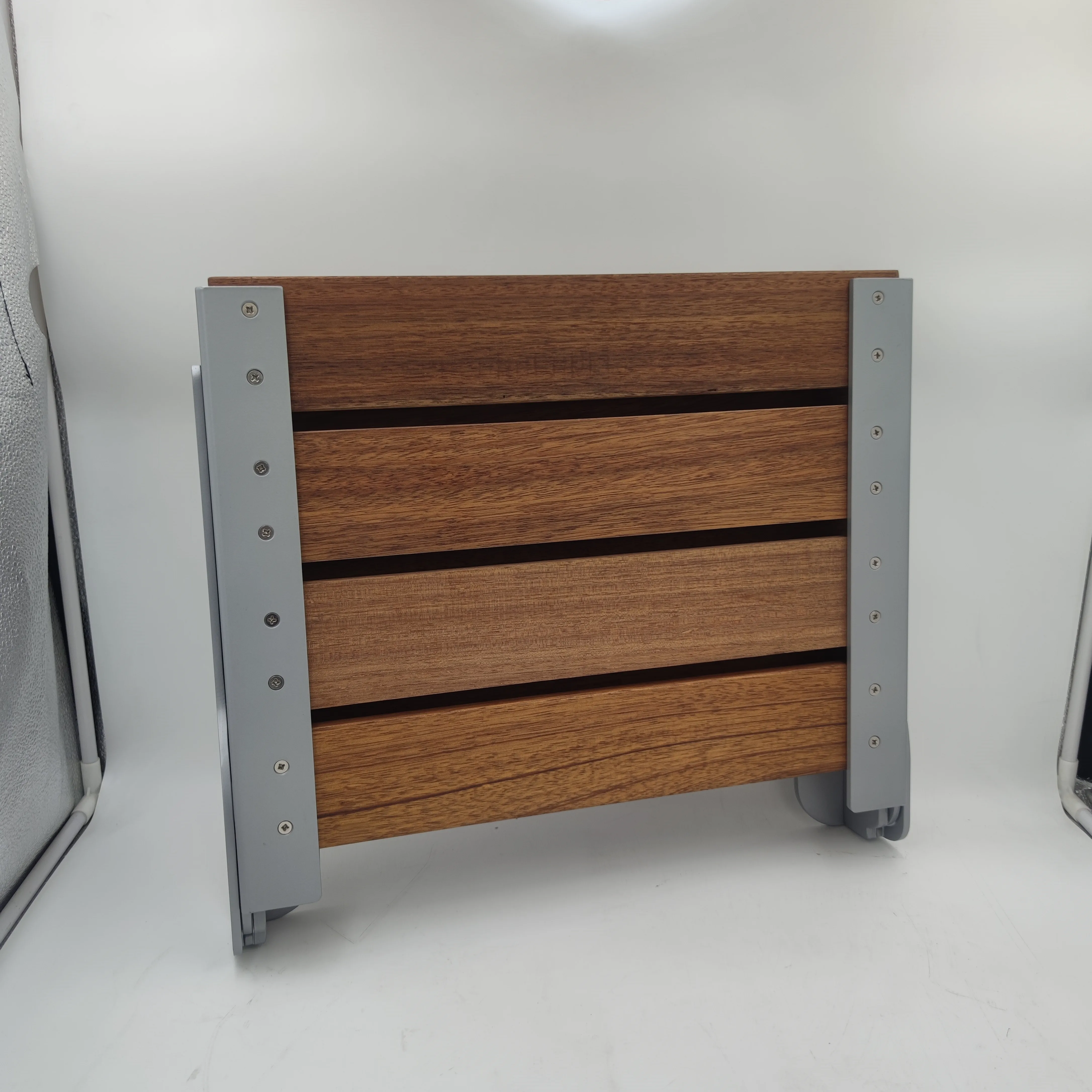shower seat grab bar teak folding bathtub shower chair large seat with backrest 120kg weight