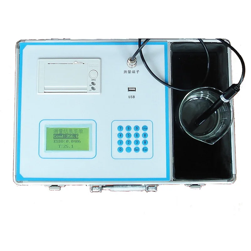 Touch screen Intelligent Direct Reading  Non-soluble Deposit Density Tester Insulator equivalent salt density tester