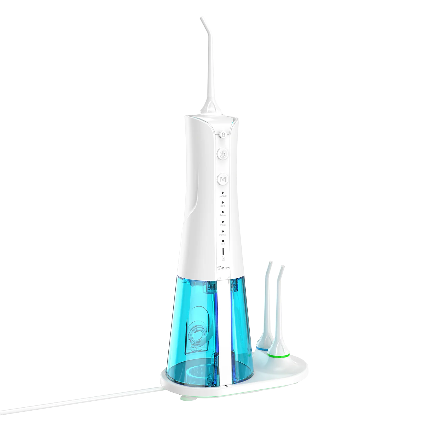Professional  Manufacturer of Cordless Dental Electric Water Flosser  with 6 Jets and 2 Toothbrushes Oral Irrigator