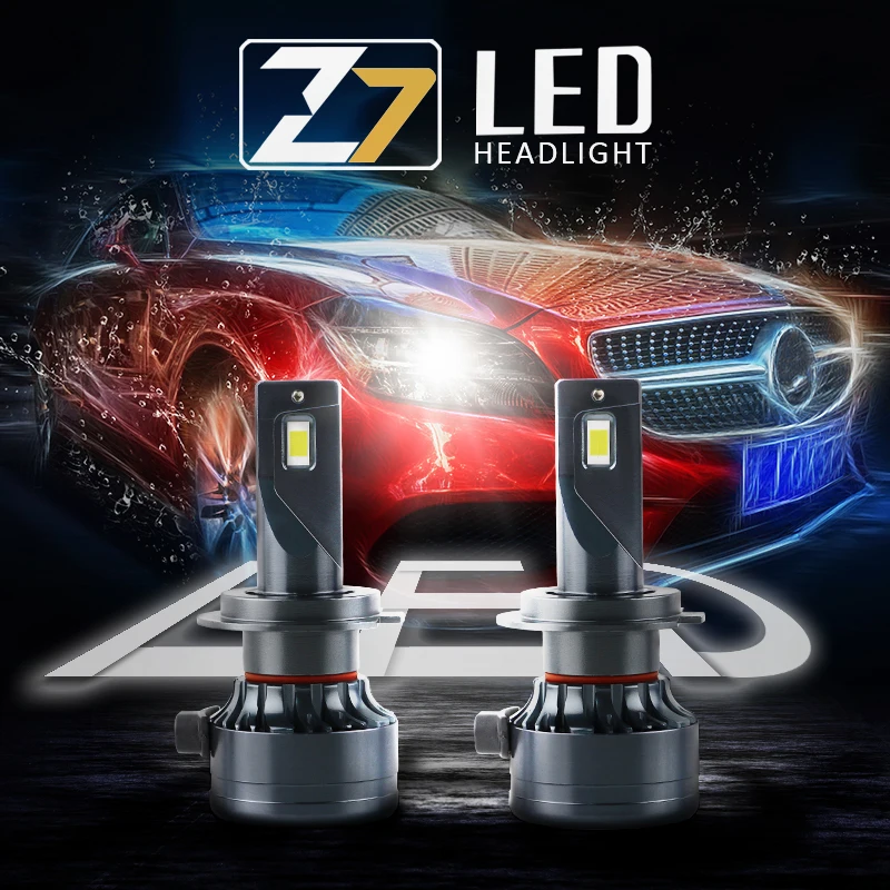 Best Price  Z7 Canbus Car Auto LED Headlight Conversion Kit 55W 8000 Lumens H1 H3 H4 H7 H11 9005 9006 9012 Models Car Head Lamp