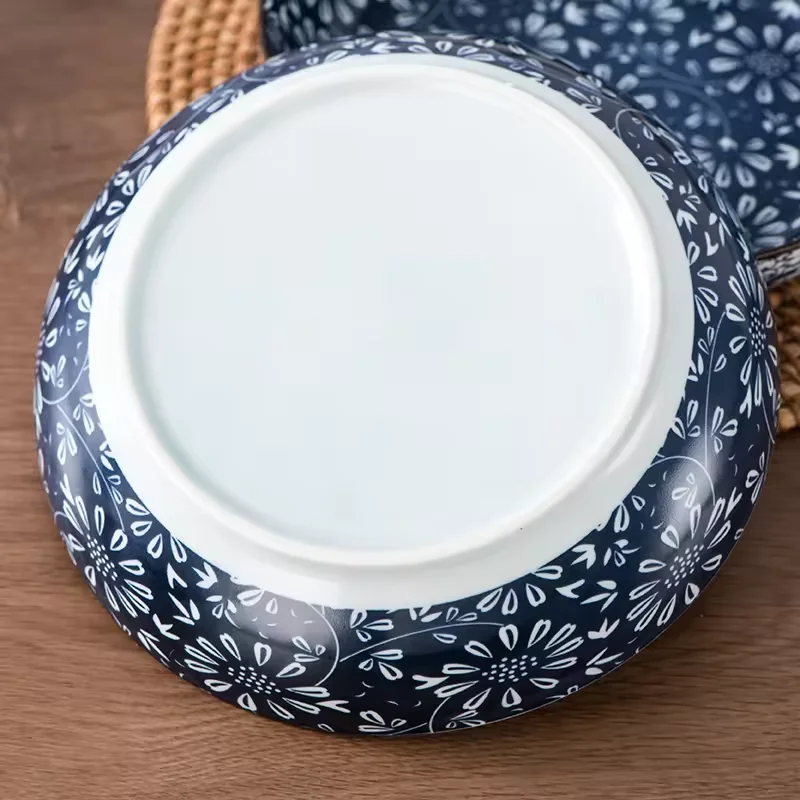 Pad printing Design soup Bowl Beautiful Drawing Porcelain Soup Bowl with good price and High quality