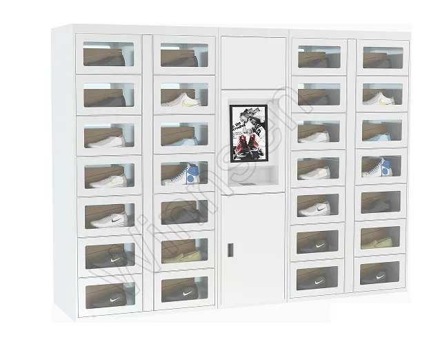 Winnsen Smart Mini Mart Store Touch Screen Credit Card Reader Book Library Custom Vending Locker Machine With Lighting System