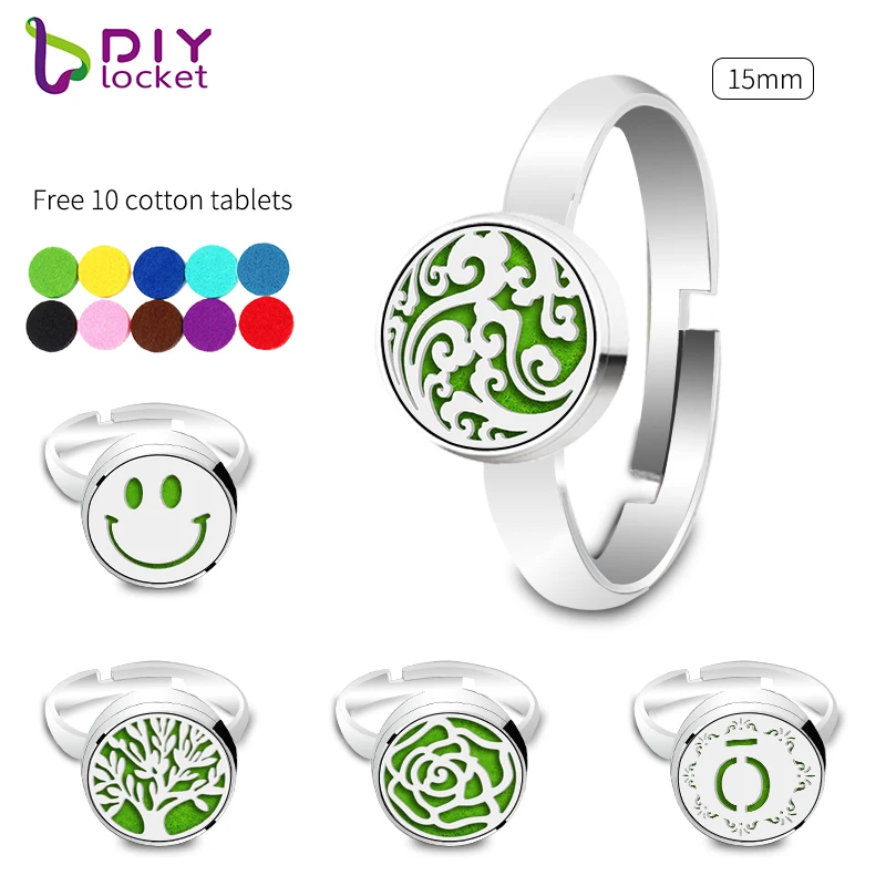 Wholesale 15mm Stainless Steel Essential Oil Diffuser Ring , Accept customization LSEI139-338