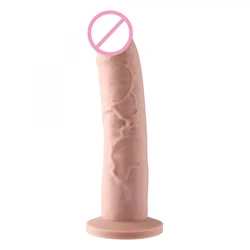 Hismith 10.2 inch Vibrating Dildo with 3 Speeds + 4 Modes with KlicLok System - Slight Curved Silicone Penis Dong Vibrator