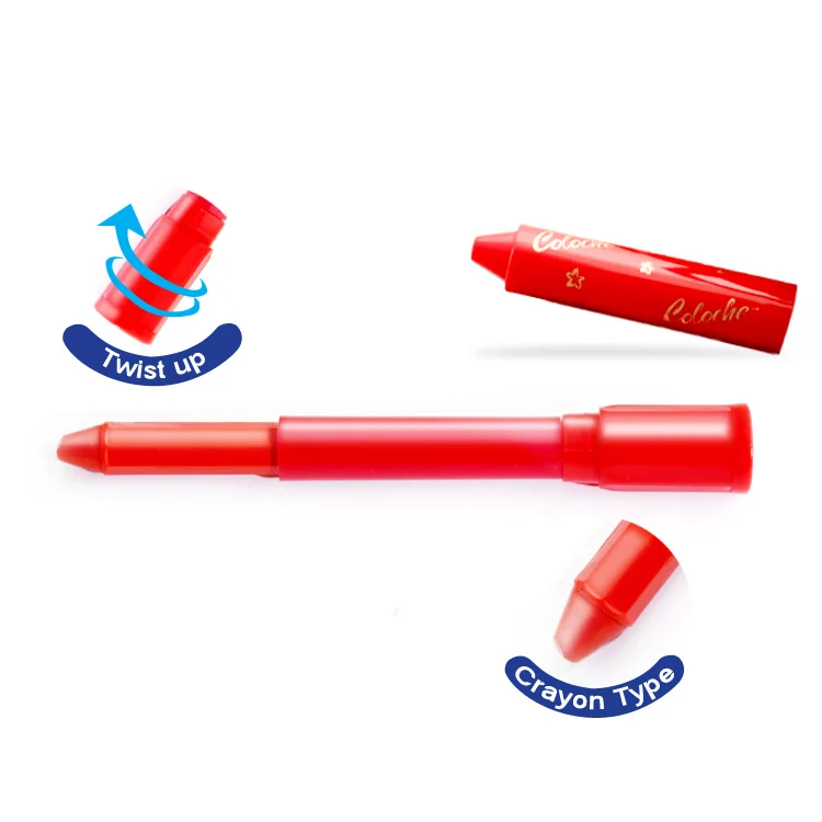 Фабричный моющийся шелковистый карандаш 12 видов цветов экологичный закручивающийся водорастворимый масляной пастелью для детей