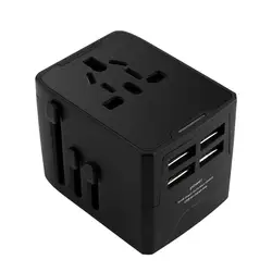 2019 Newest BS8546 UK USA AUS EU plug and 4 port usb fast travel power adapter