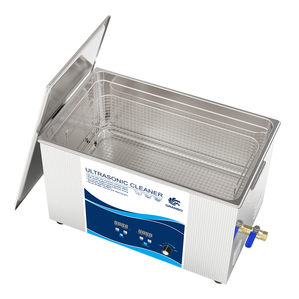 Industrial ultrasonic heat exchanger cleaner 30L with digital timer heater power adjustable and degas function washing machine