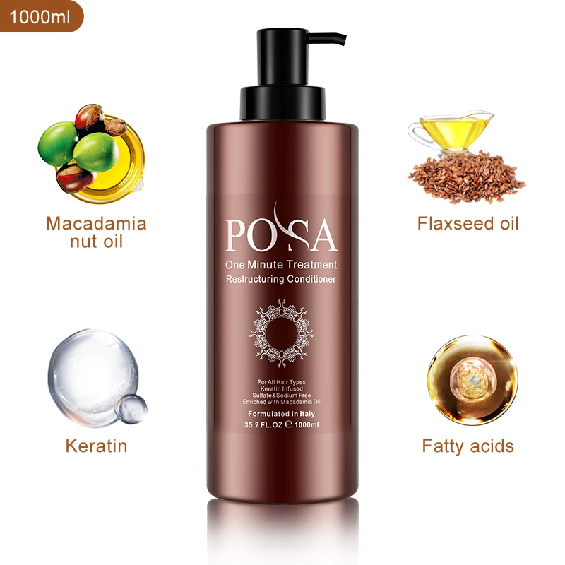 POSA Keratin Deep Conditioning Nourishing One Minute Hair Treatment for Damage Hair