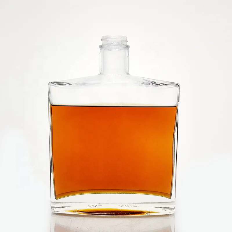 Пустая Экстра Белая прямоугольная бутылка для виски 70cl Gin 700 мл бутылка для виски дизайн 500 мл стеклянная бутылка для водки 750 мл бутылка для ликера под заказ