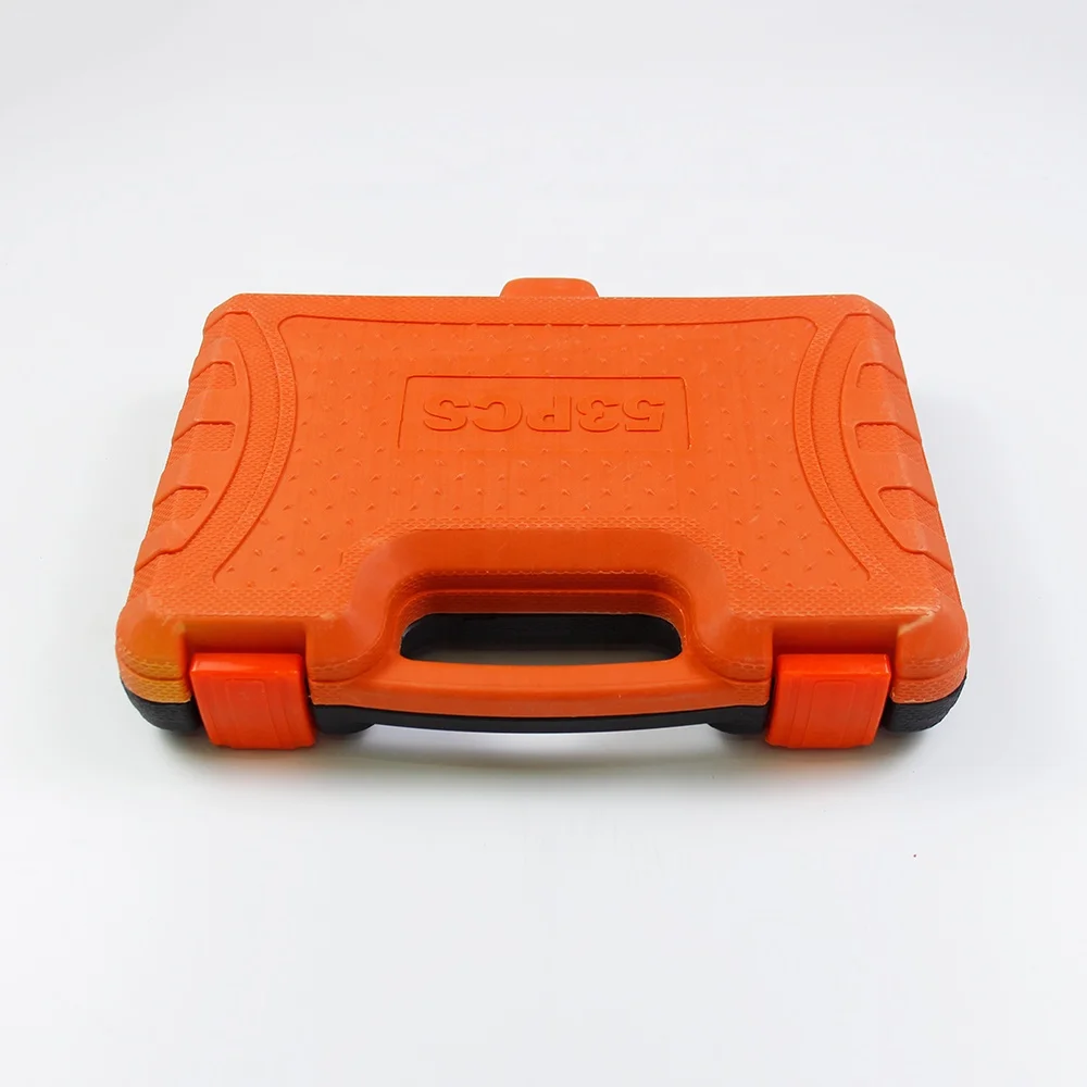 RTS 53pcs 1/4 Inch CRV S2 Material Ratchet Wrench Bits Socket Mechanic Car Maintenance Repair Force Tool Set