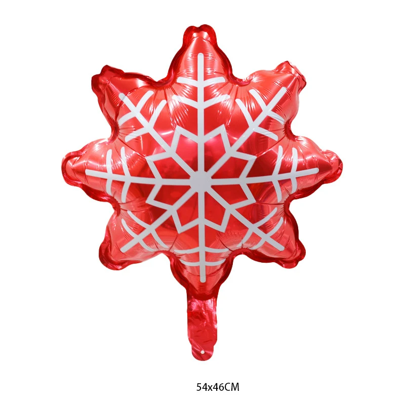 Best selling Christmas and New Year party decoration for winter frozen snowflake aluminum film balloons wholesale