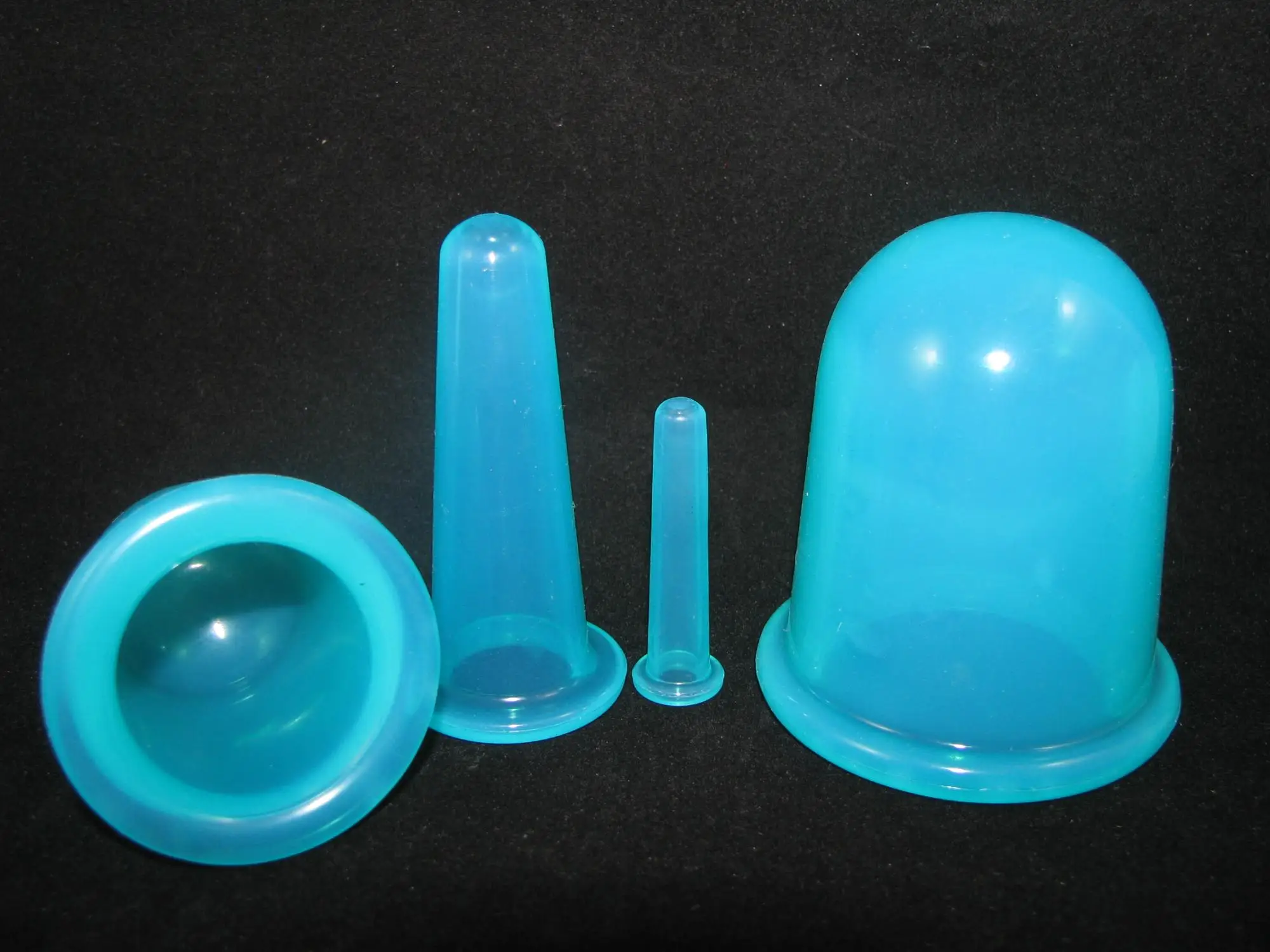 Anti Cellulite Cups Facial Cupping Therapy Set Eyes Body Massage Cups for Stress Relief 4 Pcs Acupuncture Body Helper