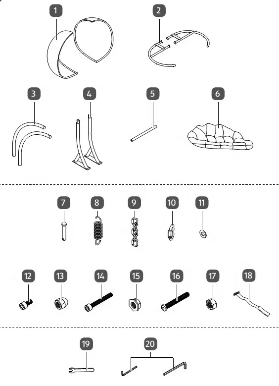 Double Hanging Egg Chair-Outdoor Hammock Hanging Swing Chair 2 Seaters