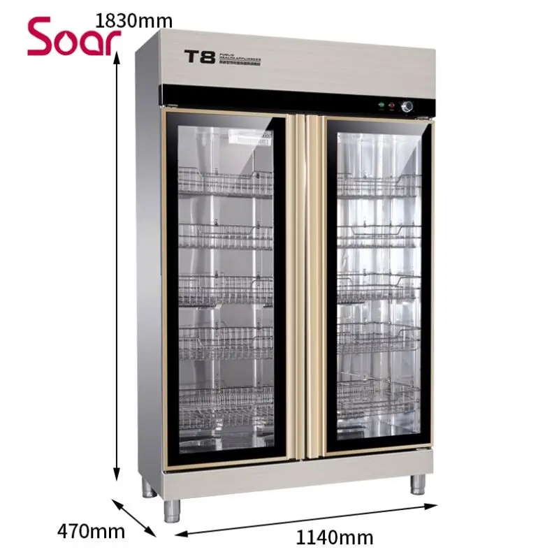 Сушилка для посуды с УФ-защитой, Электрический стерилизатор для посуды, кухонный шкаф для дезинфекции