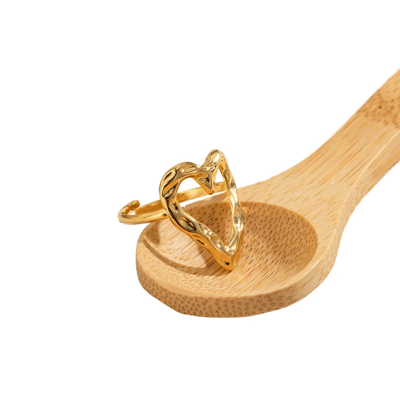 Best Selling  Jewelry Temperament Love Ring Opening Without Fade Oil Drop Simple Stainless Steel Ring