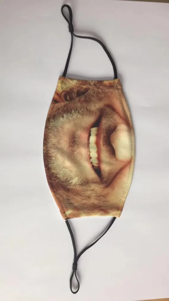 3D design thin breathable washable polyester blank white sublimation mask