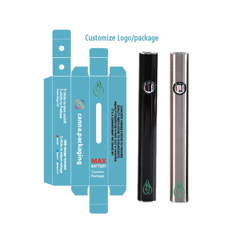 
Wholesale Cbd 510 Preheating Vape Battery 350mah Vape Battery Rohs Accept Print Logo Max Battery Oil Cartridges Accpted 500pcs 