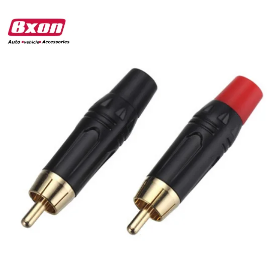 Bxon OEM Factory RCA Connectors ,golden plated, gold plated rca plug