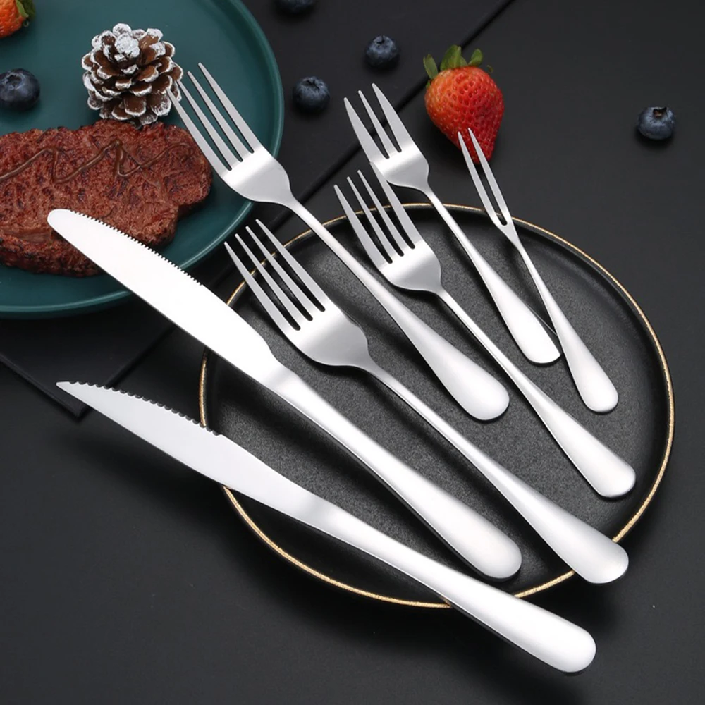 Factory Direct Selling 1010 Flatware Set Knife Fork Spoon and Tea Spoon 18 pcs Stainless Steel 430 Tableware Set