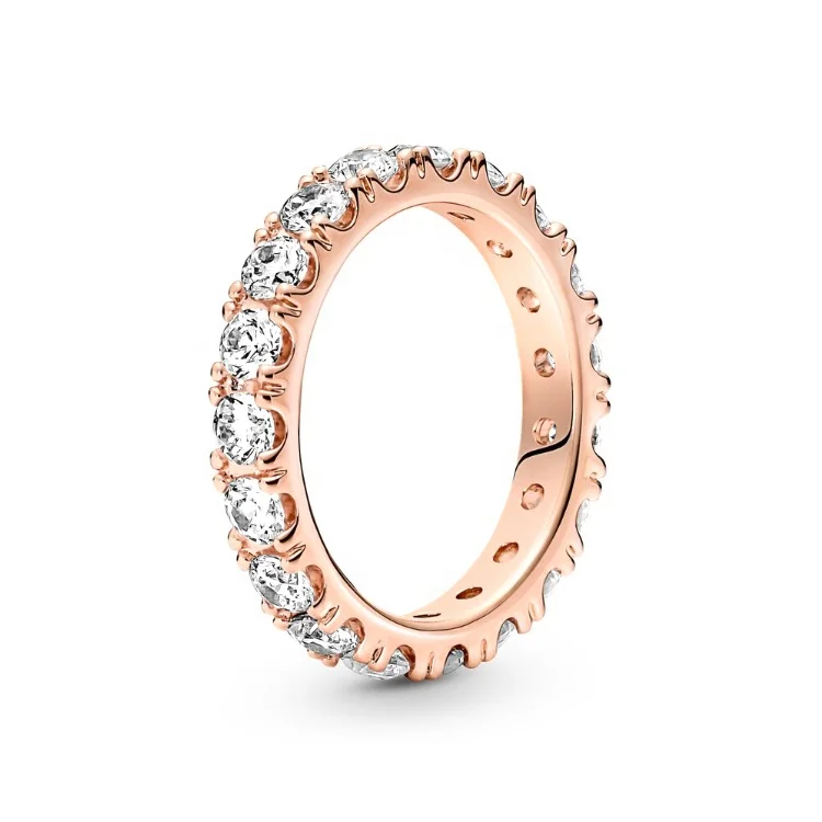 2021 New Product S925 Sterling Silver Ring Fashion Pandoraer Lady Zircon Ring