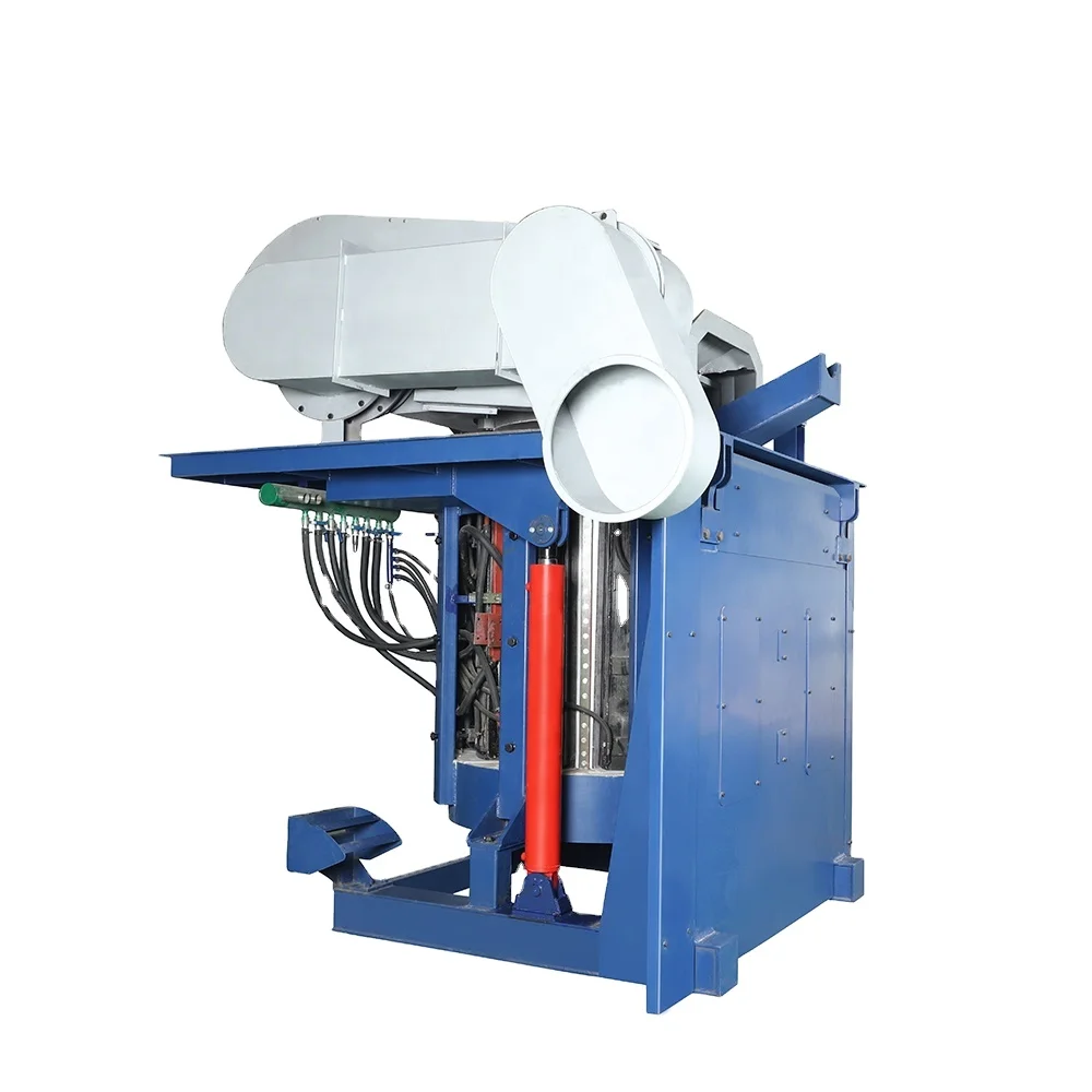 Purchase of large scrap iron smelting smelt furnace induct melting tilting furnace