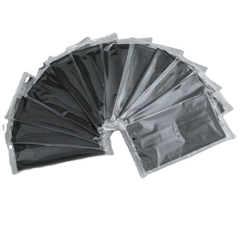 YIYA Wholesale  3 ply type IIR CE black logo custom anti-microbial Surgical Disposable Medical Face Mask  sterile with ear loop