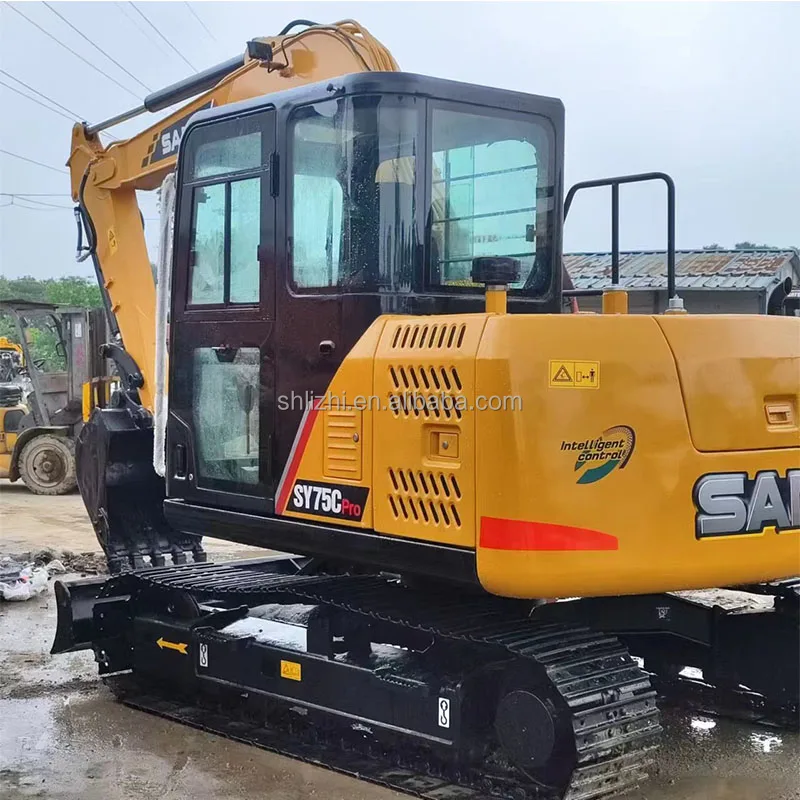 Chinese excavator  SANY SY75 pro SY75c  7ton SANY Excavator Used Excavator  for Sale